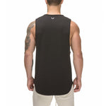 Tank Tops For Him - Zipper Gym Cotton Vest